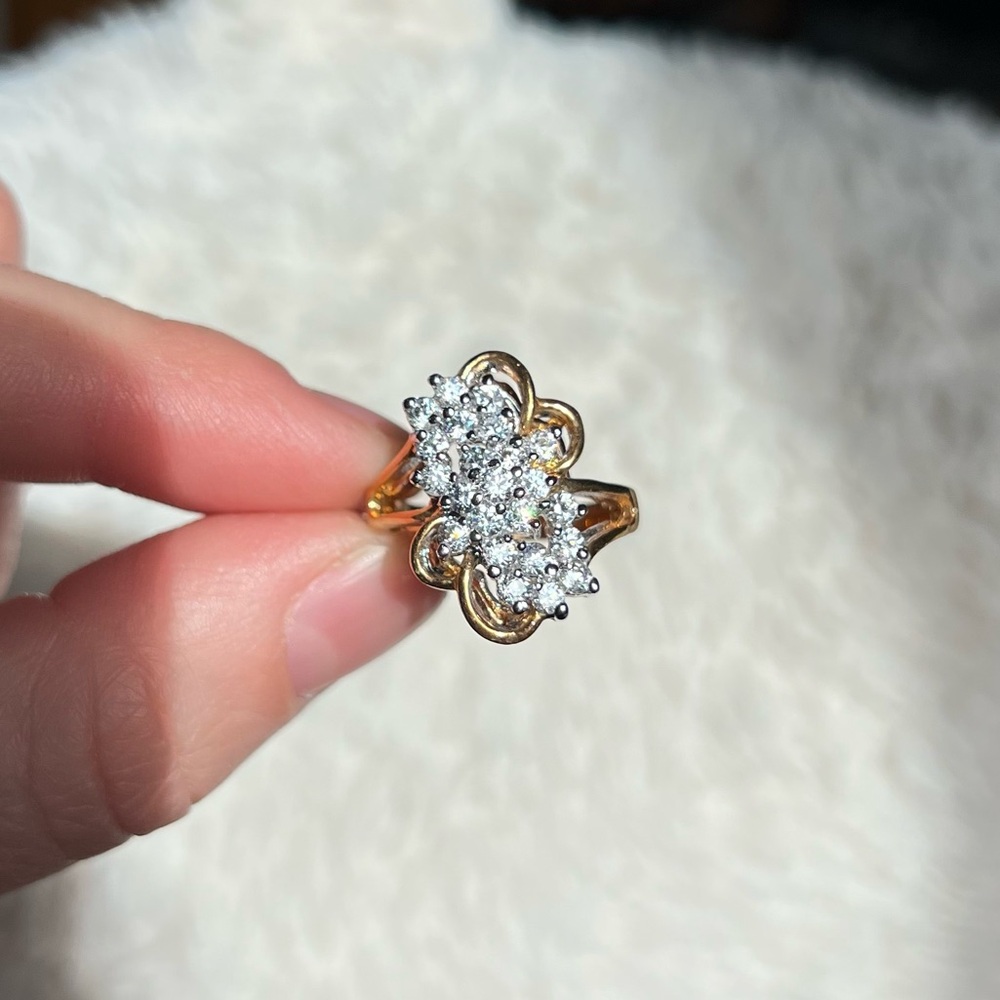 Waterfall Cluster Ring - Picture 5 of 9